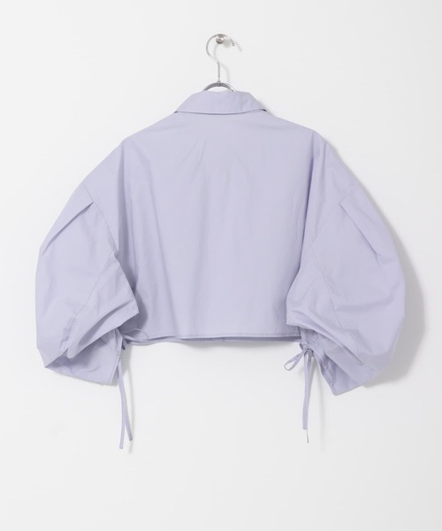 KBF（ケイビーエフ）の「ドロストギャザースリーブシャツ（シャツ/ブラウス・レディース・オフホワイト/ラベンダー/チャコールグレー・ONE）」の8枚目の写真