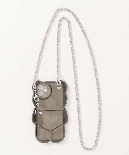 macaroni edge（マカロニエッジ）の「〈macaroni edge/マカロニエッジ〉クマのダイカットクリアチェーン付きiPhoneケース(iphone11/12/12pro/13/13pro)（スマホケース/カバー・レディース・ホワイト/ブラック/パープル・iPhone 12/iPhone 13/iPhone 13 Pro/iPhone 12 Pro/iPhone 11）」の20枚目の写真