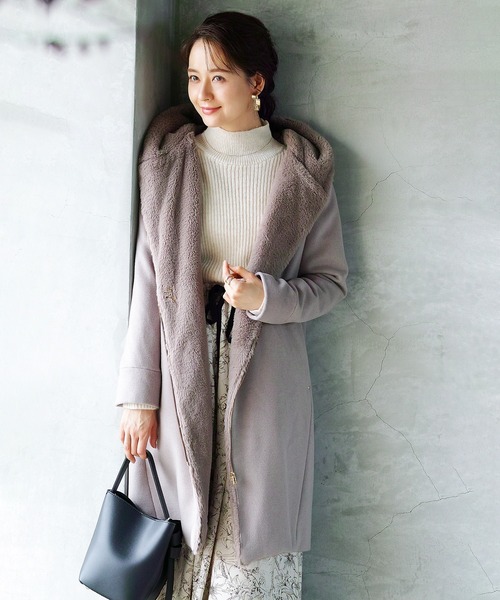 ENNEA(エンネア)の「【2022AWプレオーダー】ウールモヘアタム・ボリュームスリーブハイネックリブニット(ニット/セーター・レディース・オフホワイト/ブラック/ベージュ・M)」の12枚目の写真