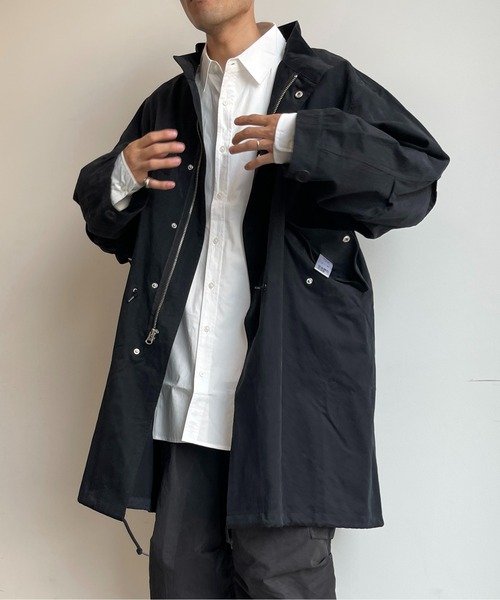 CPCM(シーピーシーエム)の「ルーズモッズコート(モッズコート・メンズ・カーキ/アイボリー/ブラック・MEDIUM/LARGE)」の1枚目の写真