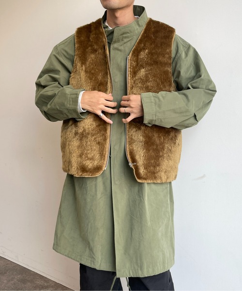 CPCM(シーピーシーエム)の「ルーズモッズコート(モッズコート・メンズ・カーキ/アイボリー/ブラック・MEDIUM/LARGE)」の10枚目の写真