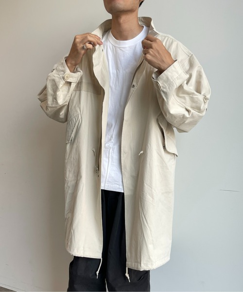 CPCM(シーピーシーエム)の「ルーズモッズコート(モッズコート・メンズ・カーキ/アイボリー/ブラック・MEDIUM/LARGE)」の19枚目の写真