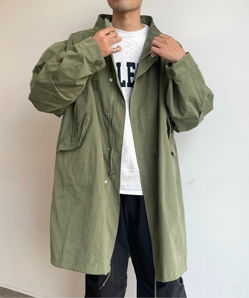 CPCM(シーピーシーエム)の「ルーズモッズコート(モッズコート・メンズ・カーキ/アイボリー/ブラック・MEDIUM/LARGE)」の4枚目の写真