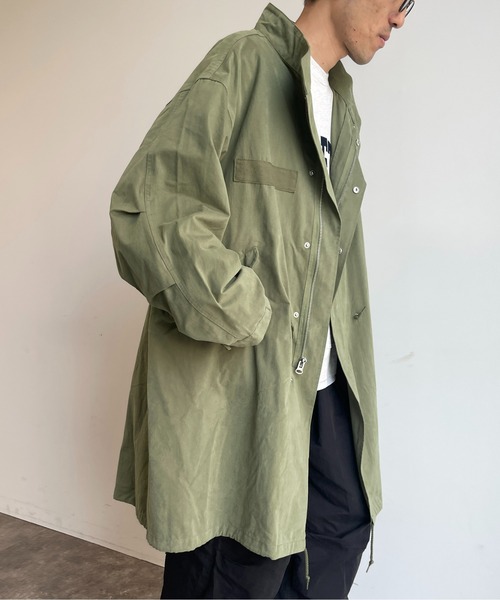CPCM(シーピーシーエム)の「ルーズモッズコート(モッズコート・メンズ・カーキ/アイボリー/ブラック・MEDIUM/LARGE)」の6枚目の写真