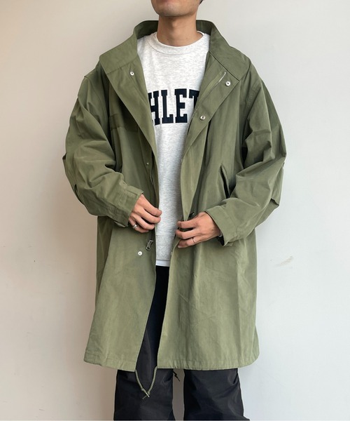 CPCM(シーピーシーエム)の「ルーズモッズコート(モッズコート・メンズ・カーキ/アイボリー/ブラック・MEDIUM/LARGE)」の5枚目の写真
