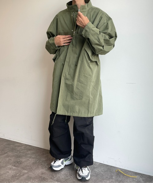 CPCM(シーピーシーエム)の「ルーズモッズコート(モッズコート・メンズ・カーキ/アイボリー/ブラック・MEDIUM/LARGE)」の9枚目の写真