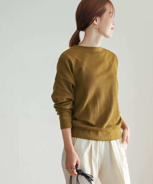 URBAN RESEARCH DOORS（アーバンリサーチドアーズ）の「タックフライスロングスリーブTシャツ（Tシャツ/カットソー・レディース・ブラック/オフホワイト/グレー系その他/イエロー系その他・MEDIUM）」の16枚目の写真