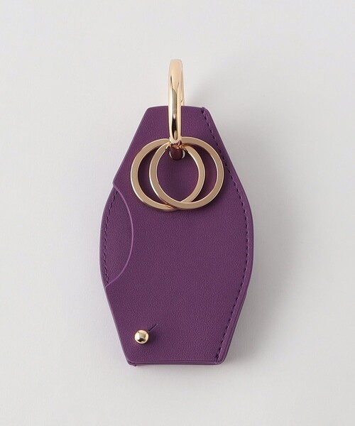 HASHIBAMI（ハシバミ）の「【一部別注】＜Hashibami＞キーリング ケース（キーケース/キーアクセサリー・レディース・ブラック/パープル/ケリー/ターコイズブルー/ピンク・FREE）」の5枚目の写真