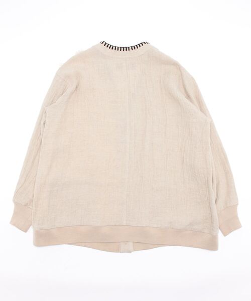 gomme（ゴム）の「Li/Wツイル　ロングスリーブカーディガン（カーディガン/ボレロ・レディース・ブラック/キナリ・MEDIUM）」の18枚目の写真