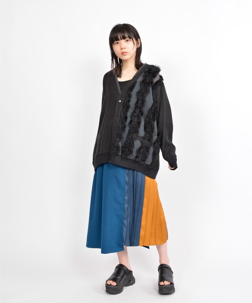 gomme（ゴム）の「Li/Wツイル　ロングスリーブカーディガン（カーディガン/ボレロ・レディース・ブラック/キナリ・MEDIUM）」の19枚目の写真