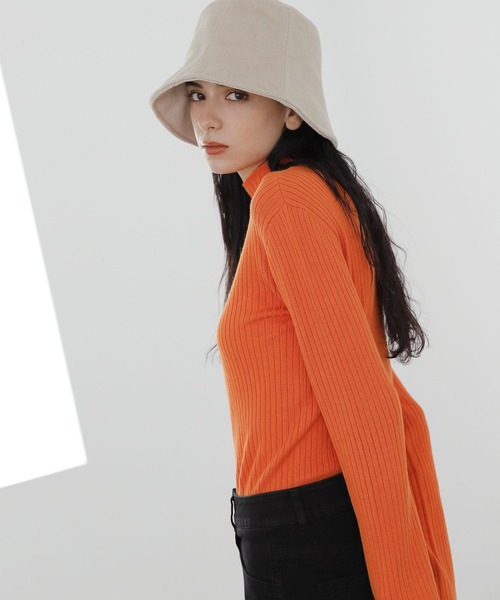 LAKOLE（ラコレ）の「12Gフレアスリーブモックネックニット / 298289（ニット/セーター・レディース・その他9/アイボリー/その他6/オフホワイト/オレンジ/セージグリーン/ベージュ/ブラック・SMALL/MEDIUM）」の6枚目の写真