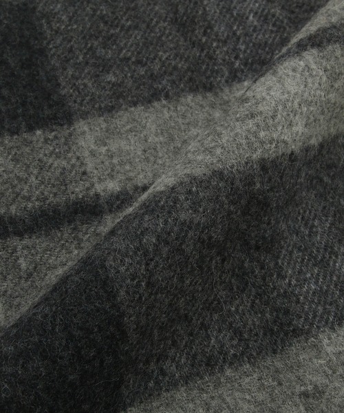 JUNRED（ジュンレッド）の「ウールリバーシブルマフラー（マフラー・メンズ・ブラック系その他/ブラウン系その他/ベージュ系その他・FREE）」の12枚目の写真