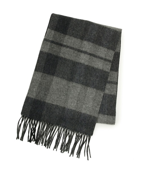 JUNRED（ジュンレッド）の「ウールリバーシブルマフラー（マフラー・メンズ・ブラック系その他/ブラウン系その他/ベージュ系その他・FREE）」の6枚目の写真