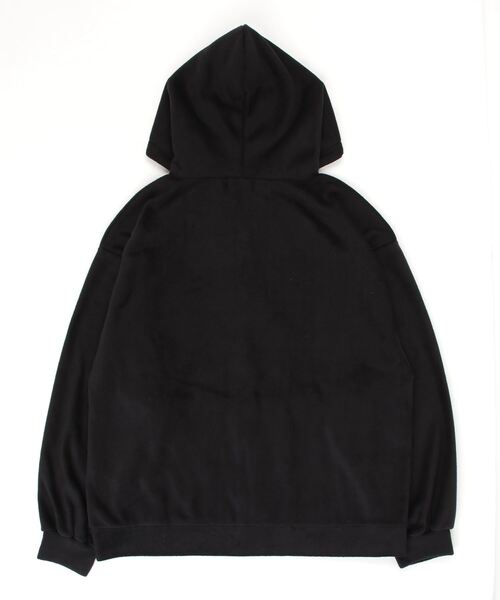 XU(エックスユー)の「【XU/エックスユー】fleece zip hoodie / ジップアップパーカー zip-up ジップアップ ジップアップフーディ パーカー フーディ スウェット 春服 秋服 冬服 羽織 フリース フリースフーディ(パーカー・メンズ・ブラック/グレー・ONE SIZE)」の3枚目の写真