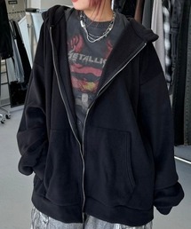 XU | 【XU/エックスユー】fleece zip hoodie / ジップアップパーカー zip-up ジップアップ ジップアップフーディ パーカー フーディ スウェット 春服 秋服 冬服 羽織 フリース フリースフーディ(パーカー)
