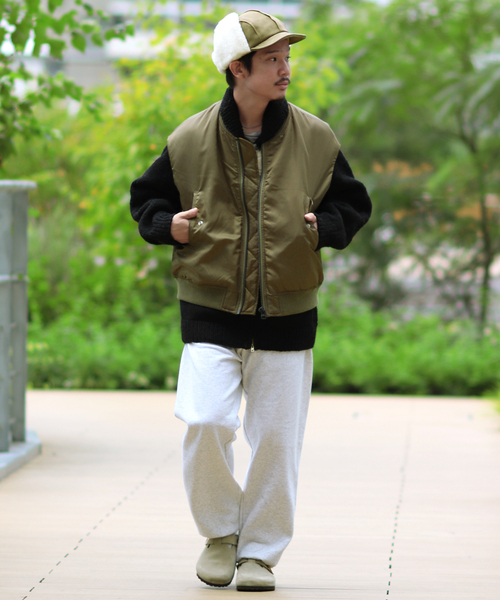 KIFFE（キッフェ）の「【KIFFE/キッフェ】BIG FIT MA-1 ベスト（MA-1・メンズ・ブラック/カーキ・FREE）」の8枚目の写真