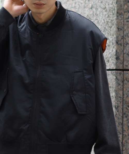 KIFFE（キッフェ）の「【KIFFE/キッフェ】BIG FIT MA-1 ベスト（MA-1・メンズ・ブラック/カーキ・FREE）」の9枚目の写真