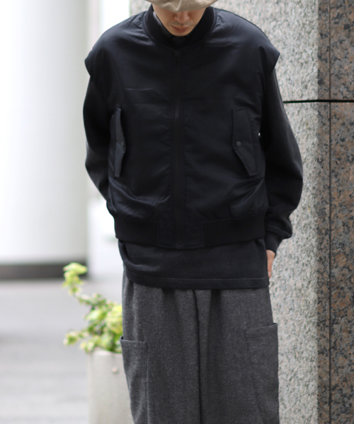 KIFFE（キッフェ）の「【KIFFE/キッフェ】BIG FIT MA-1 ベスト（MA-1・メンズ・ブラック/カーキ・FREE）」の10枚目の写真