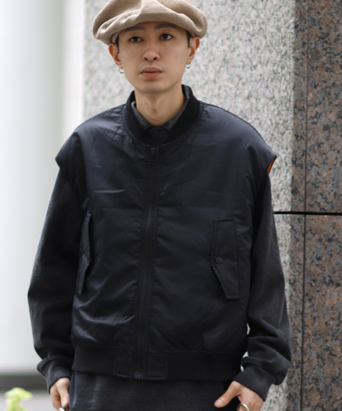 KIFFE（キッフェ）の「【KIFFE/キッフェ】BIG FIT MA-1 ベスト（MA-1・メンズ・ブラック/カーキ・FREE）」の11枚目の写真