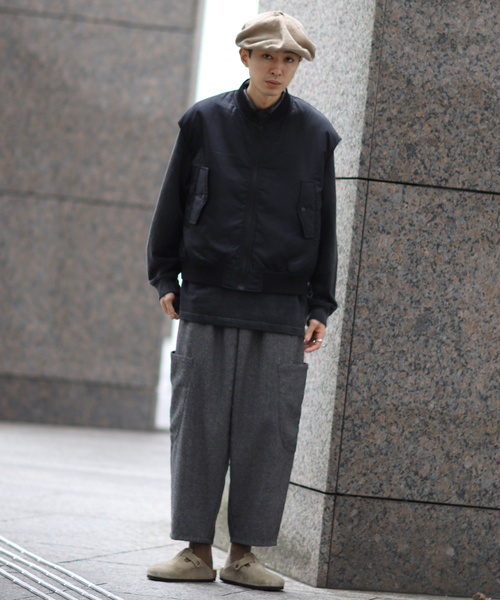 KIFFE（キッフェ）の「【KIFFE/キッフェ】BIG FIT MA-1 ベスト（MA-1・メンズ・ブラック/カーキ・FREE）」の12枚目の写真