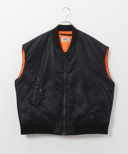 KIFFE（キッフェ）の「【KIFFE/キッフェ】BIG FIT MA-1 ベスト（MA-1・メンズ・ブラック/カーキ・FREE）」の14枚目の写真