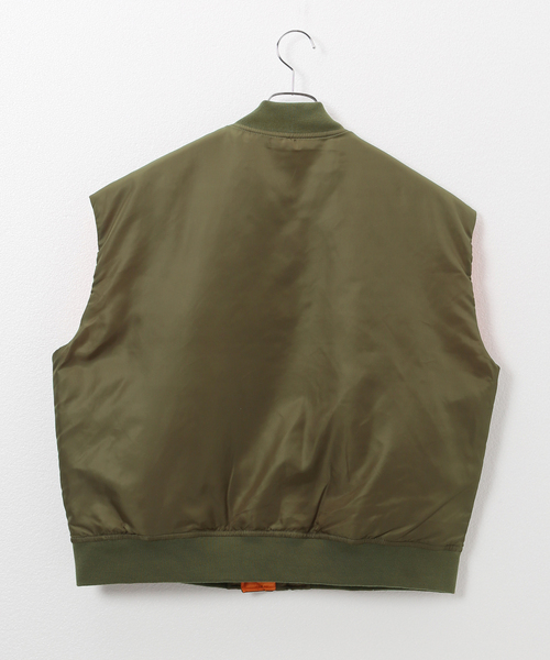 KIFFE（キッフェ）の「【KIFFE/キッフェ】BIG FIT MA-1 ベスト（MA-1・メンズ・ブラック/カーキ・FREE）」の16枚目の写真