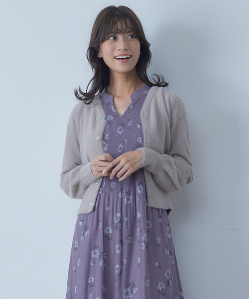 12Twelve Agenda(トゥエルブ アジェンダ)の「花柄消しプリーツ長袖ワンピース(ワンピース・レディース・ピンク/グリーン・M)」の19枚目の写真