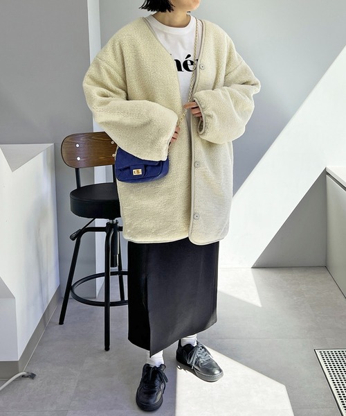赤字覚悟【美品】un dix cors リバーシブルキルティングボアコート