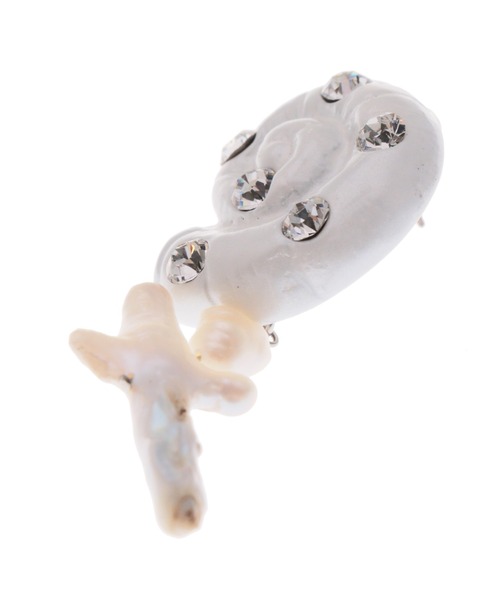 PAMEO POSE(パメオポーズ)の「Ammonite Pierce(ピアス(両耳用)・レディース・シルバー/ホワイト/ゴールド・FREE)」の11枚目の写真