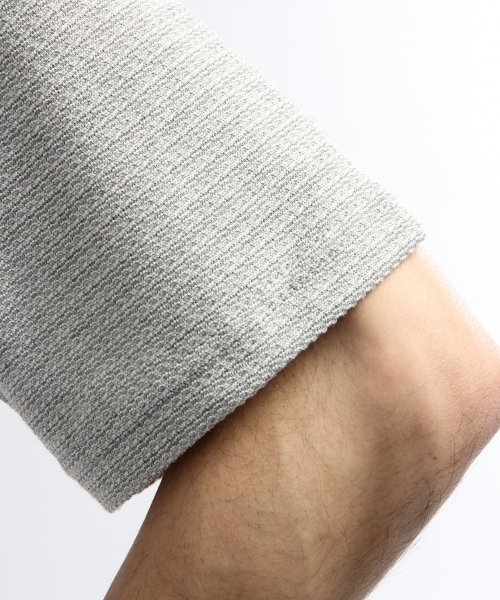 HARE(ハレ)の「【COOL MAX】リンクスモックネックカットソー(HARE)(Tシャツ/カットソー・メンズ・オフホワイト/ブラック/グレー・SMALL/MEDIUM)」の10枚目の写真