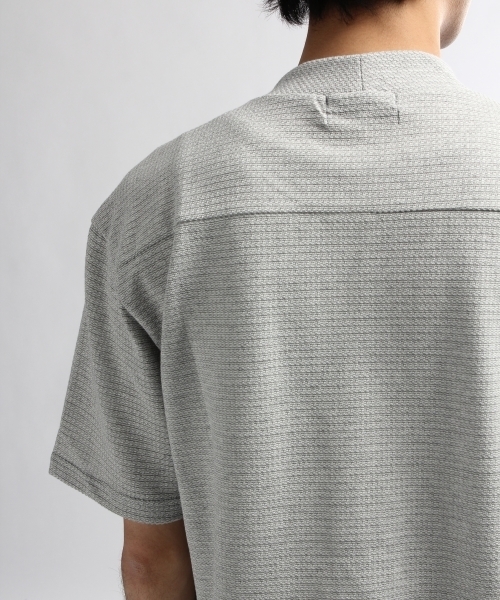 HARE(ハレ)の「【COOL MAX】リンクスモックネックカットソー(HARE)(Tシャツ/カットソー・メンズ・オフホワイト/ブラック/グレー・SMALL/MEDIUM)」の12枚目の写真