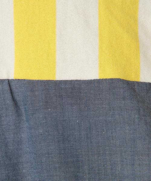 green label relaxing（グリーンレーベルリラクシング）の「ボーダーサキゾメキリカエTシャツ（Tシャツ/カットソー・キッズ・グレー/イエロー・105cm/115cm/125cm/135cm/95cm）」の10枚目の写真