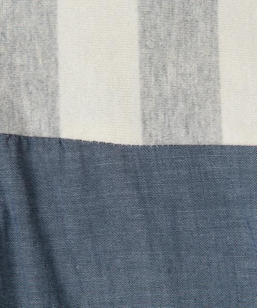 green label relaxing（グリーンレーベルリラクシング）の「ボーダーサキゾメキリカエTシャツ（Tシャツ/カットソー・キッズ・グレー/イエロー・105cm/115cm/125cm/135cm/95cm）」の8枚目の写真