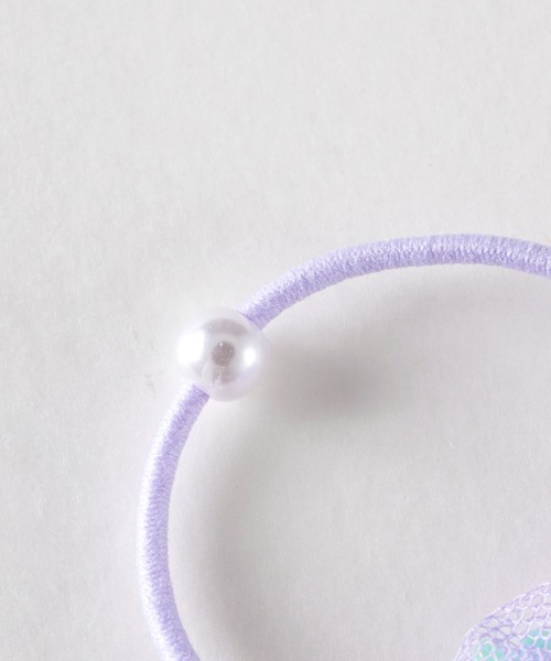 KP DECO（ケーピーデコ）の「チュールリボンのヘアポニー同色２個セット（ヘアゴム・キッズ・ブルー系その他/ピンク/ラベンダー・FREE）」の9枚目の写真