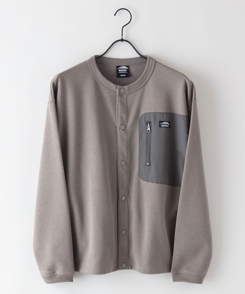 OUTDOOR PRODUCTS（アウトドアプロダクツ）の「【OUTDOOR PRODUCTS/アウトドアプロダクツ】防シワ  UVカット　ビッグシルエット　ポンチビッグポケット　カーディガン（カーディガン/ボレロ・メンズ・カーキ/ブラック/チャコールグレー・MEDIUM/LARGE/X-LARGE）」の15枚目の写真