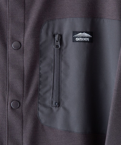 OUTDOOR PRODUCTS（アウトドアプロダクツ）の「【OUTDOOR PRODUCTS/アウトドアプロダクツ】防シワ  UVカット　ビッグシルエット　ポンチビッグポケット　カーディガン（カーディガン/ボレロ・メンズ・カーキ/ブラック/チャコールグレー・MEDIUM/LARGE/X-LARGE）」の13枚目の写真