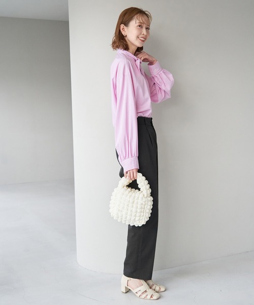 ROPE' PICNIC（ロペピクニック）の「綿ストレッチチノパンツ（チノパンツ・レディース・チャコールグレー/カーキ/ベージュ・36/38/40）」の10枚目の写真