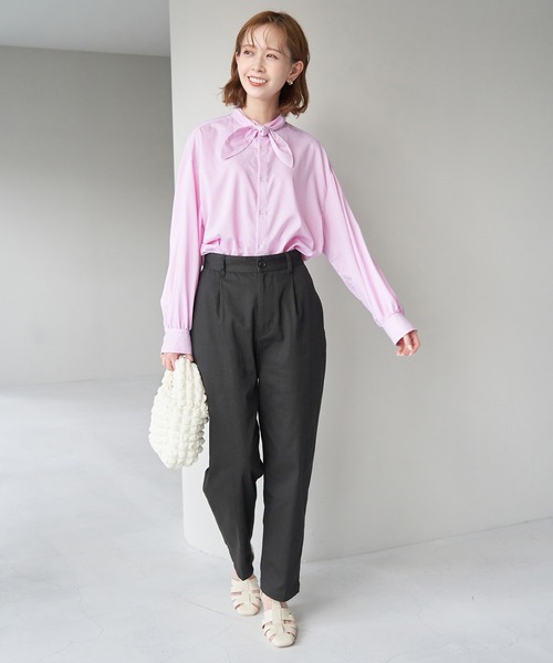 ROPE' PICNIC（ロペピクニック）の「綿ストレッチチノパンツ（チノパンツ・レディース・チャコールグレー/カーキ/ベージュ・36/38/40）」の11枚目の写真