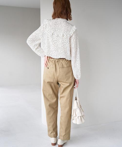 ROPE' PICNIC（ロペピクニック）の「綿ストレッチチノパンツ（チノパンツ・レディース・チャコールグレー/カーキ/ベージュ・36/38/40）」の19枚目の写真