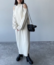 PAGEBOY | オープンショルダーニットワンピース(ワンピース)