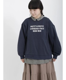 Samansa Mos2 | 裏毛ロゴアソートプリントスウェット(スウェット)