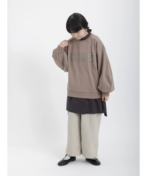 Samansa Mos2（サマンサ モスモス）の「裏毛ロゴアソートプリントスウェット（スウェット・レディース・レッド/ネイビー/グリーン/ミント/モカ/キナリ・ﾌﾘ-）」の19枚目の写真