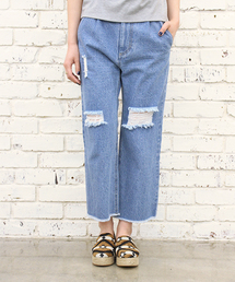 Kastane | 【Kastane】断ち切りデニムフレアパンツ(その他パンツ)
