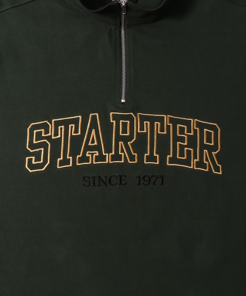 STARTER BLACK LABEL(スターターブラックレーベル)の「(YO)【STARTER BLACK LABEL】ブランドロゴ ハーフジップ 長袖 Tシャツ(Tシャツ/カットソー・メンズ・ブラック/グリーン/マスタード・MEDIUM/LARGE/X-LARGE)」の17枚目の写真