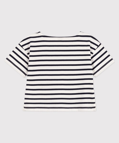 【セール】マリニエール半袖プルオーバー（スウェット）｜PETIT BATEAU（プチバトー）