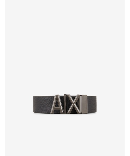 ARMANI EXCHANGE(アルマーニエクスチェンジ)の「【A|X アルマーニ エクスチェンジ】A|Xバックル レザーベルト(ベルト・メンズ・ブラック・FREE)」の1枚目の写真