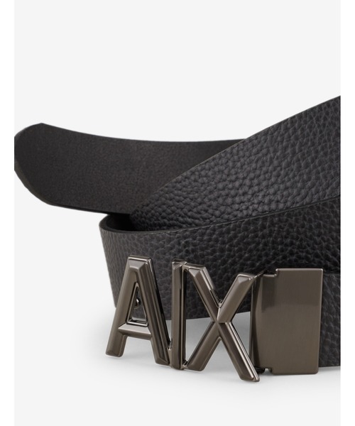 ARMANI EXCHANGE(アルマーニエクスチェンジ)の「【A|X アルマーニ エクスチェンジ】A|Xバックル レザーベルト(ベルト・メンズ・ブラック・FREE)」の2枚目の写真