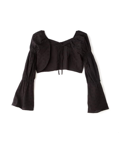 FREE'S MART（フリーズマート）の「◆前後2Wayエンブロイダリーレースボレロ（カーディガン/ボレロ・レディース・ホワイト/ブラック・FREE）」の18枚目の写真