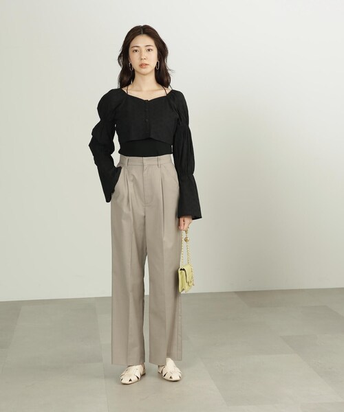 FREE'S MART（フリーズマート）の「◆前後2Wayエンブロイダリーレースボレロ（カーディガン/ボレロ・レディース・ホワイト/ブラック・FREE）」の19枚目の写真