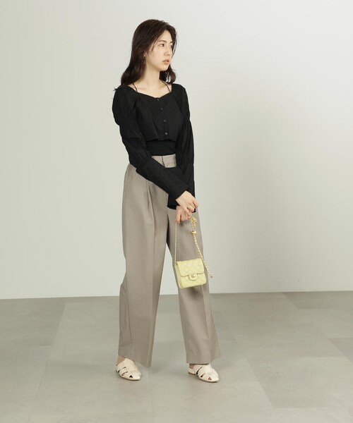 FREE'S MART（フリーズマート）の「◆前後2Wayエンブロイダリーレースボレロ（カーディガン/ボレロ・レディース・ホワイト/ブラック・FREE）」の21枚目の写真